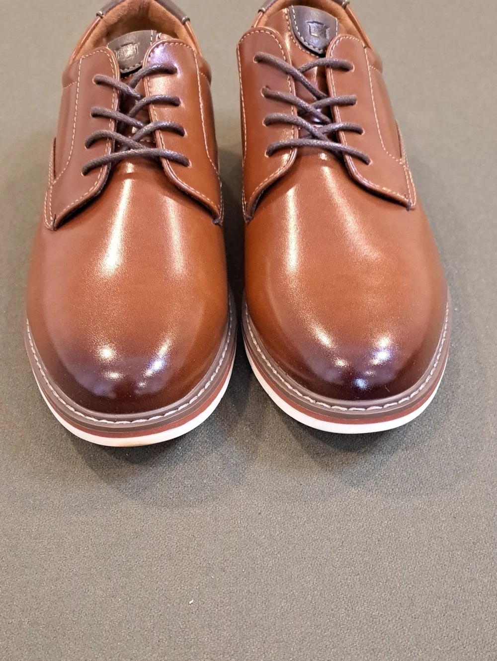 Florsheim Norwalk Jr.  Boys Plain Toe Oxford - Color: Cognac - Size: Kids 5.5